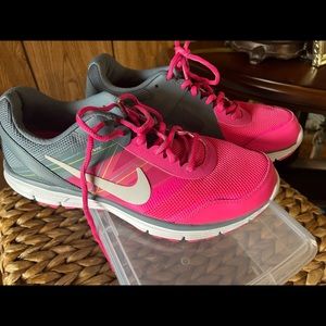 Pink/gray Nike hardly worn. Great condition